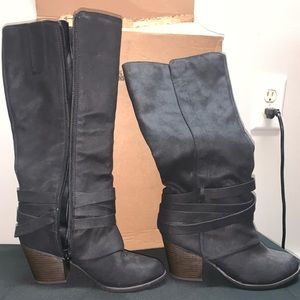 F Fergalicious by Fergie - Lilith style tall black boots size 8